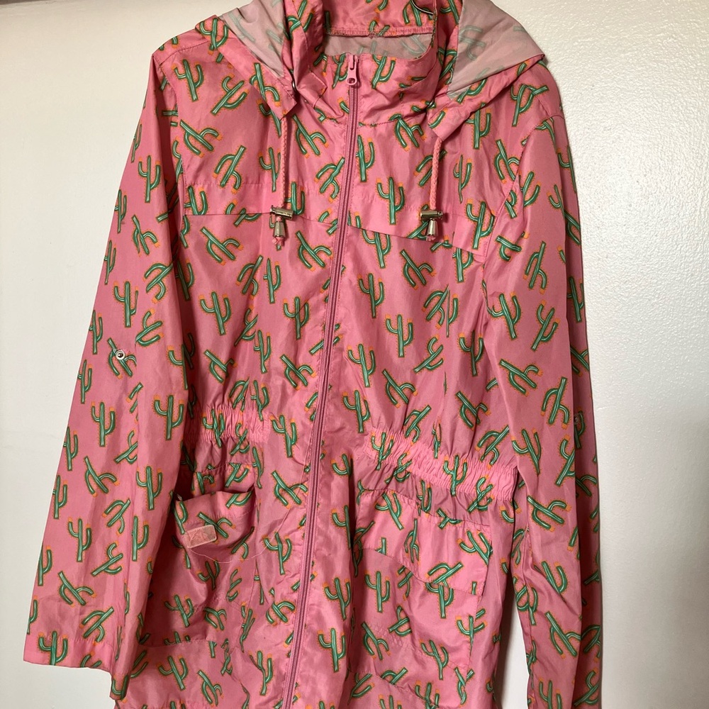 ASOS cactus rain jacket